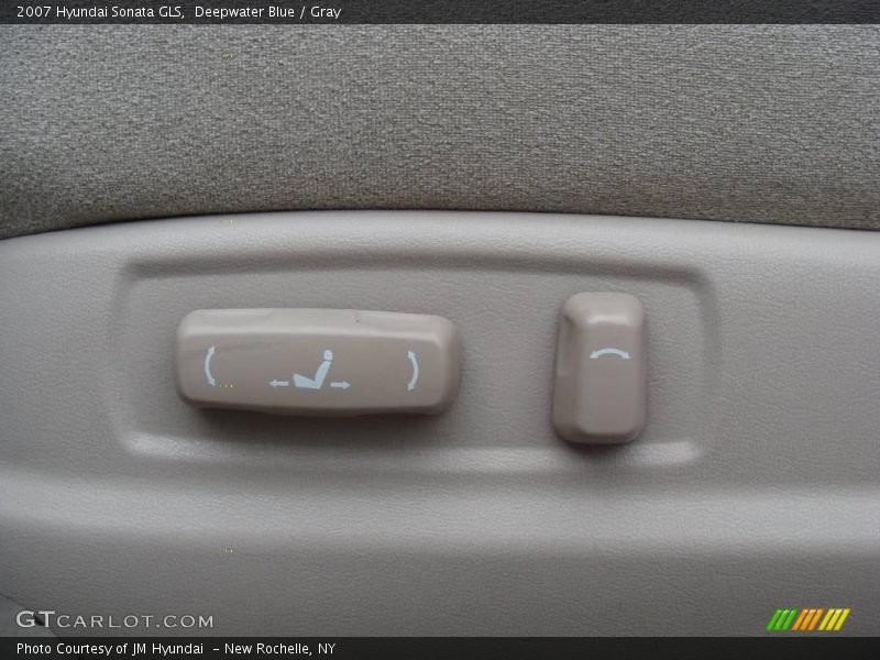 Deepwater Blue / Gray 2007 Hyundai Sonata GLS