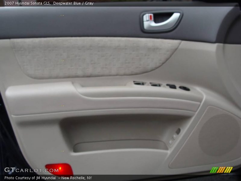 Deepwater Blue / Gray 2007 Hyundai Sonata GLS