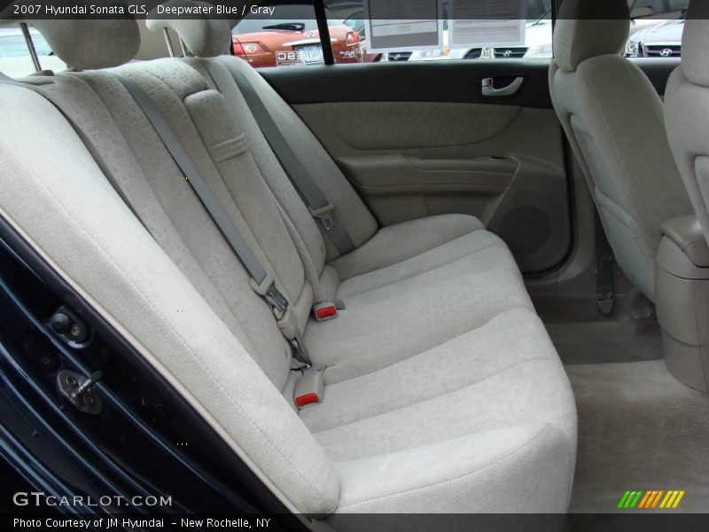 Deepwater Blue / Gray 2007 Hyundai Sonata GLS