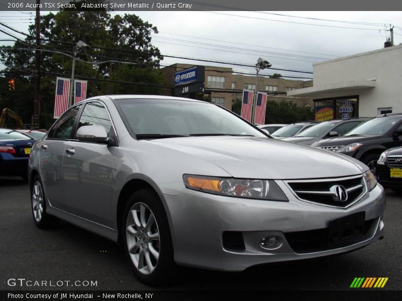 Alabaster Silver Metallic / Quartz Gray 2006 Acura TSX Sedan