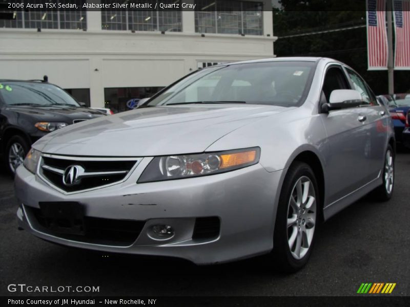Alabaster Silver Metallic / Quartz Gray 2006 Acura TSX Sedan