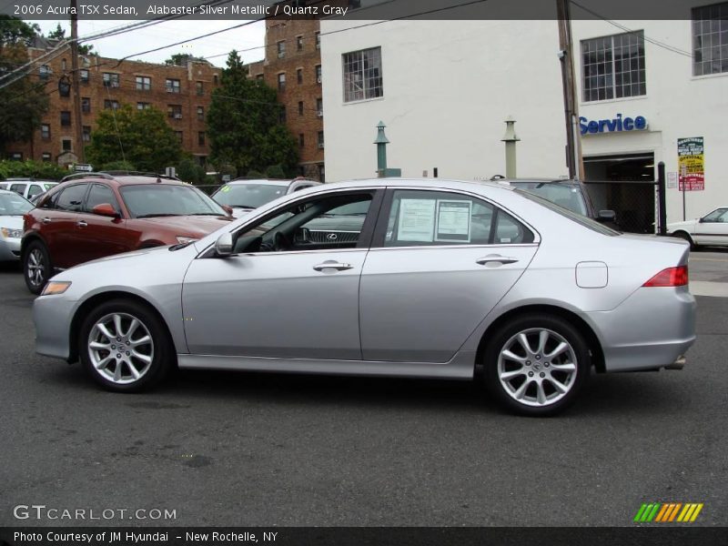 Alabaster Silver Metallic / Quartz Gray 2006 Acura TSX Sedan