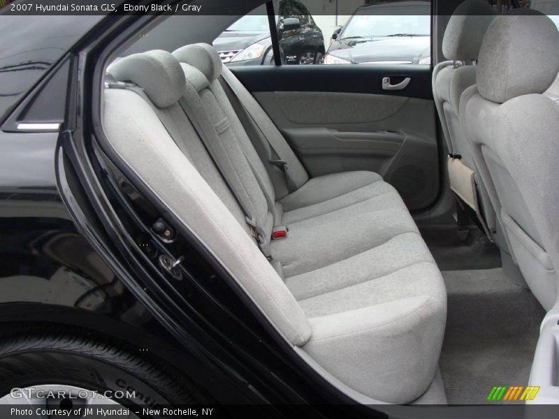 Ebony Black / Gray 2007 Hyundai Sonata GLS