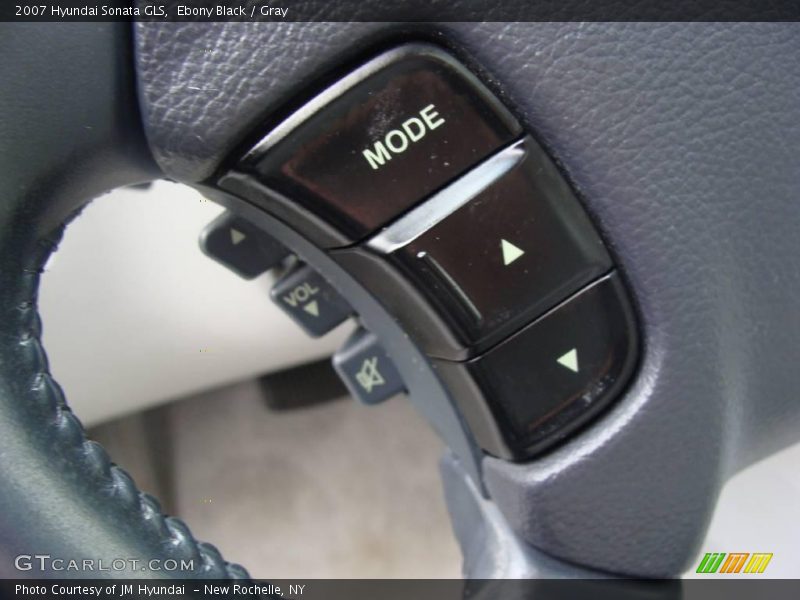Ebony Black / Gray 2007 Hyundai Sonata GLS