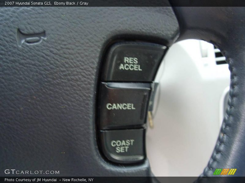 Ebony Black / Gray 2007 Hyundai Sonata GLS