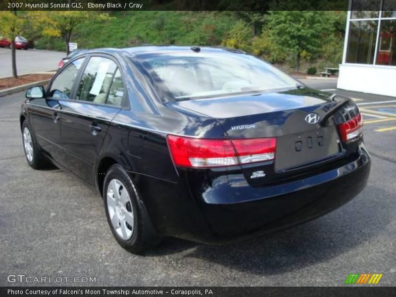 Ebony Black / Gray 2007 Hyundai Sonata GLS