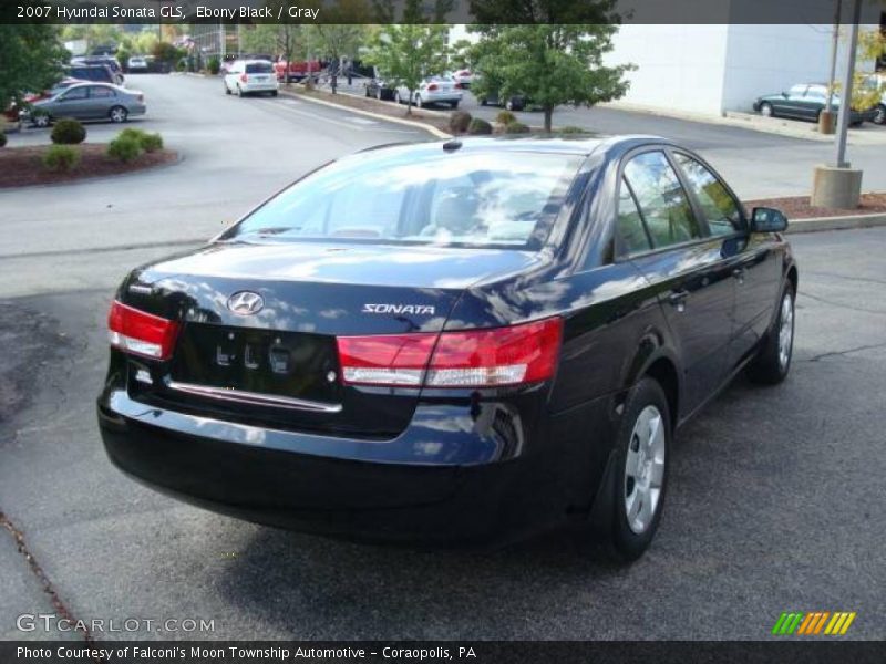 Ebony Black / Gray 2007 Hyundai Sonata GLS