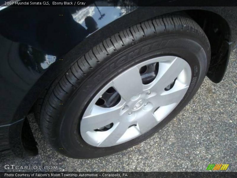 Ebony Black / Gray 2007 Hyundai Sonata GLS