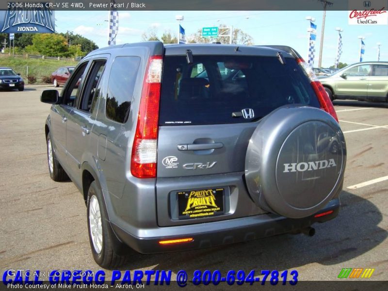 Pewter Pearl / Black 2006 Honda CR-V SE 4WD