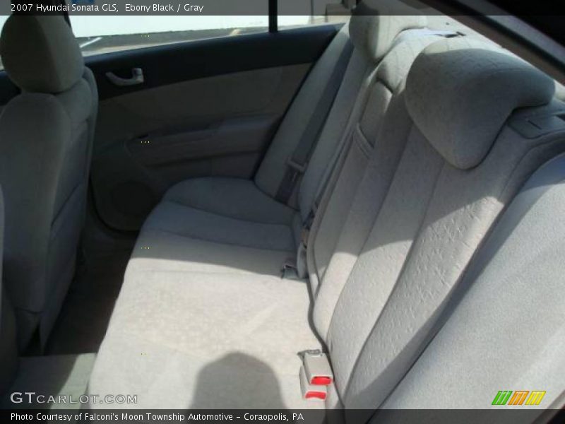 Ebony Black / Gray 2007 Hyundai Sonata GLS