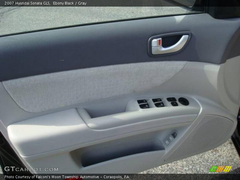 Ebony Black / Gray 2007 Hyundai Sonata GLS