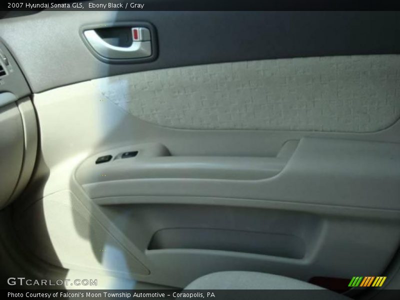 Ebony Black / Gray 2007 Hyundai Sonata GLS