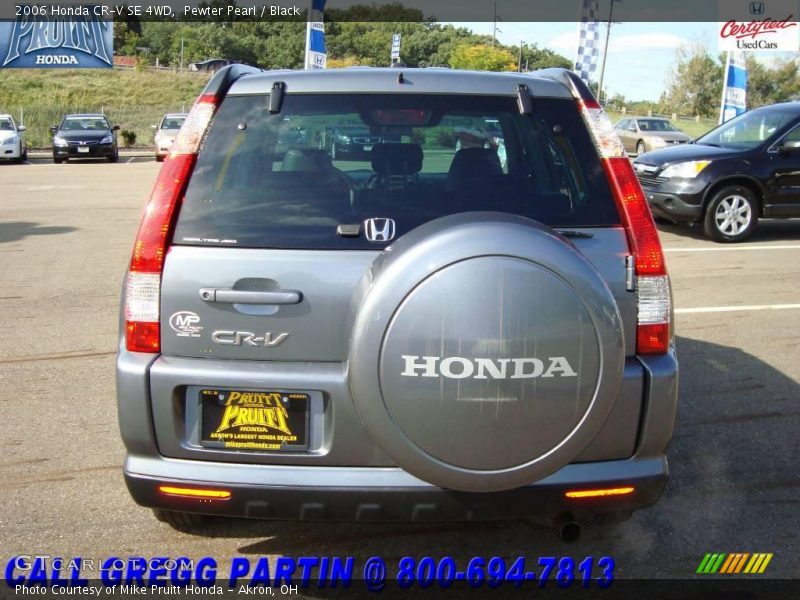 Pewter Pearl / Black 2006 Honda CR-V SE 4WD