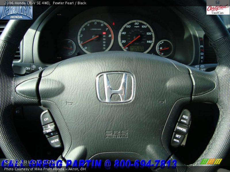 Pewter Pearl / Black 2006 Honda CR-V SE 4WD