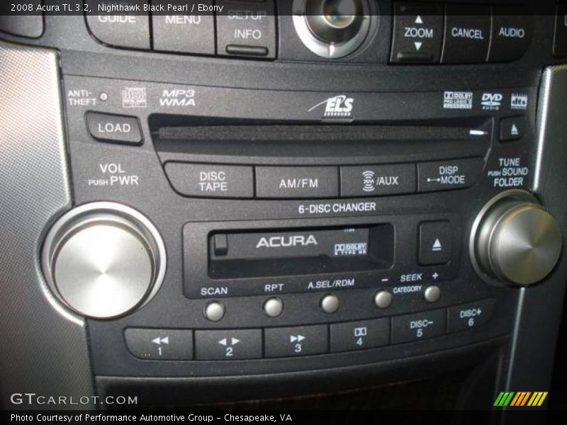 Nighthawk Black Pearl / Ebony 2008 Acura TL 3.2