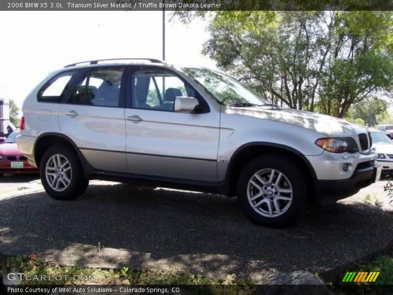 Titanium Silver Metallic / Truffle Brown Dakota Leather 2006 BMW X5 3.0i