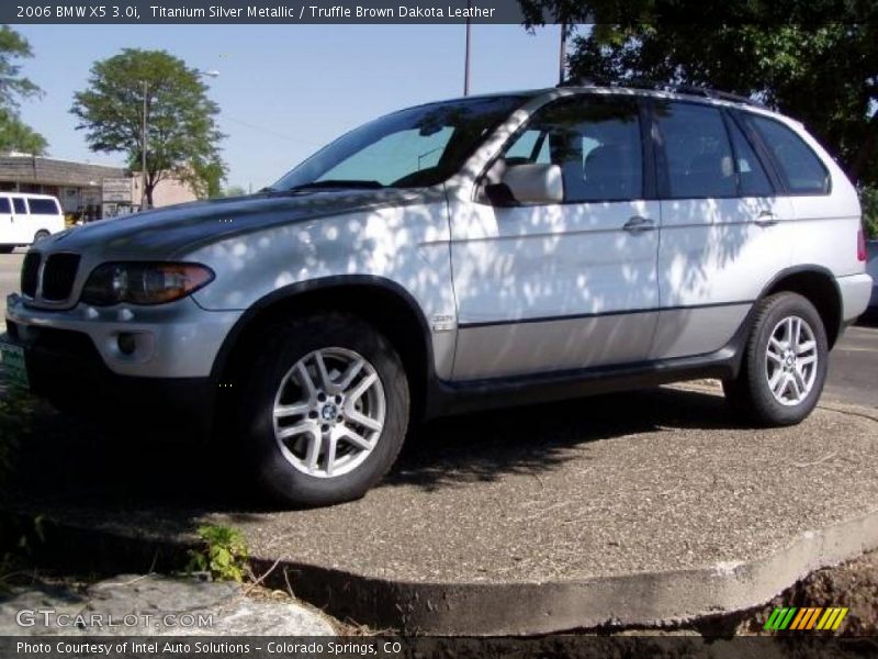 Titanium Silver Metallic / Truffle Brown Dakota Leather 2006 BMW X5 3.0i