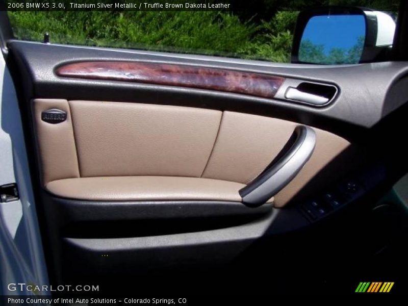 Titanium Silver Metallic / Truffle Brown Dakota Leather 2006 BMW X5 3.0i