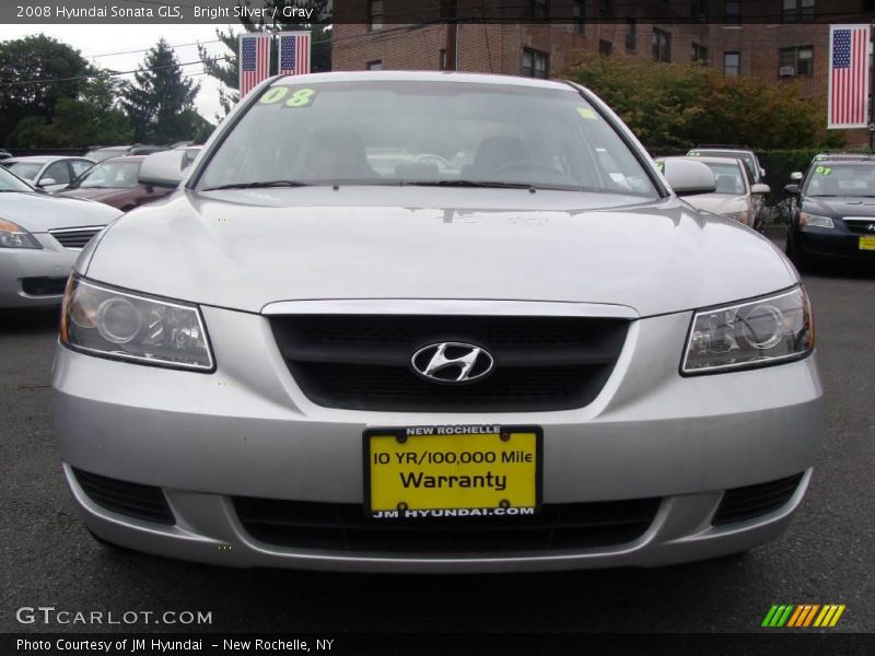 Bright Silver / Gray 2008 Hyundai Sonata GLS