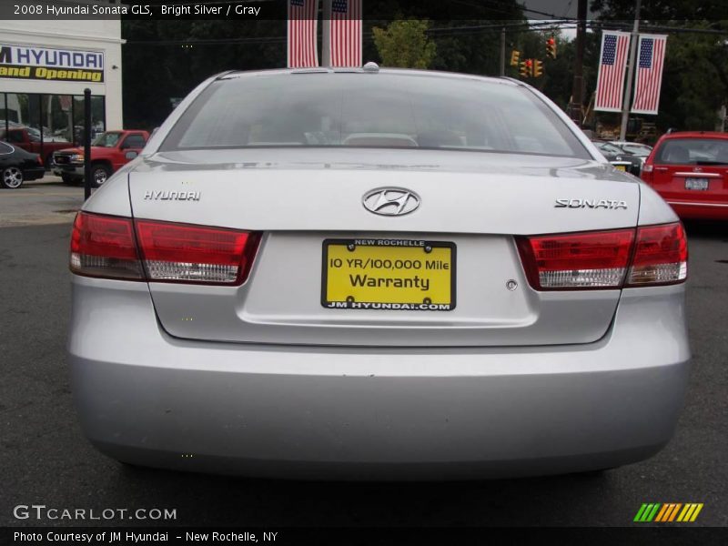 Bright Silver / Gray 2008 Hyundai Sonata GLS