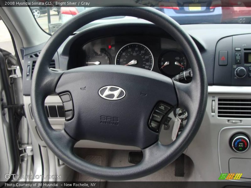 Bright Silver / Gray 2008 Hyundai Sonata GLS