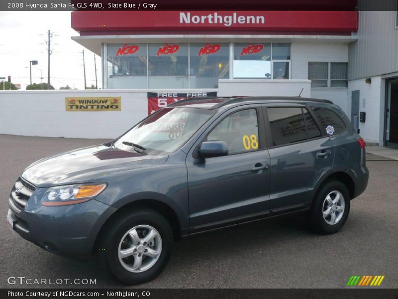 Slate Blue / Gray 2008 Hyundai Santa Fe GLS 4WD