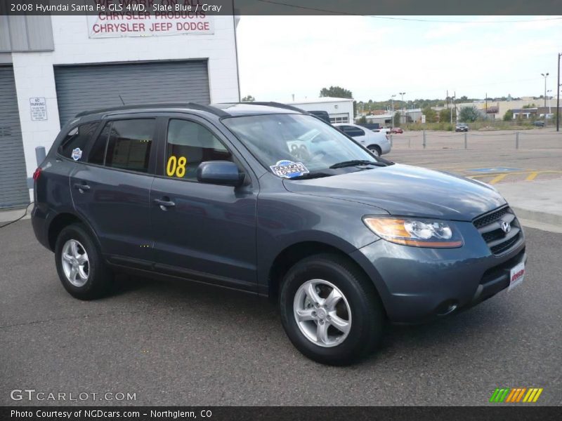 Slate Blue / Gray 2008 Hyundai Santa Fe GLS 4WD