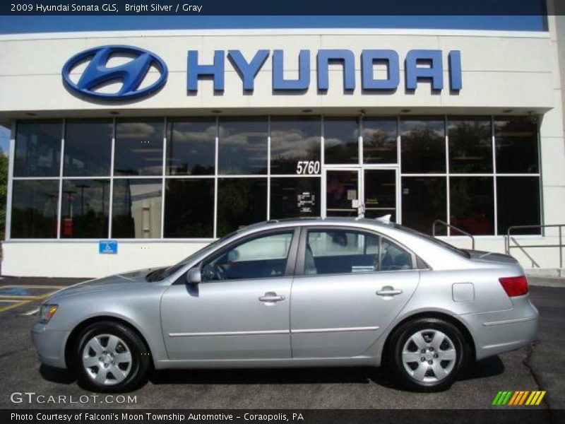 Bright Silver / Gray 2009 Hyundai Sonata GLS