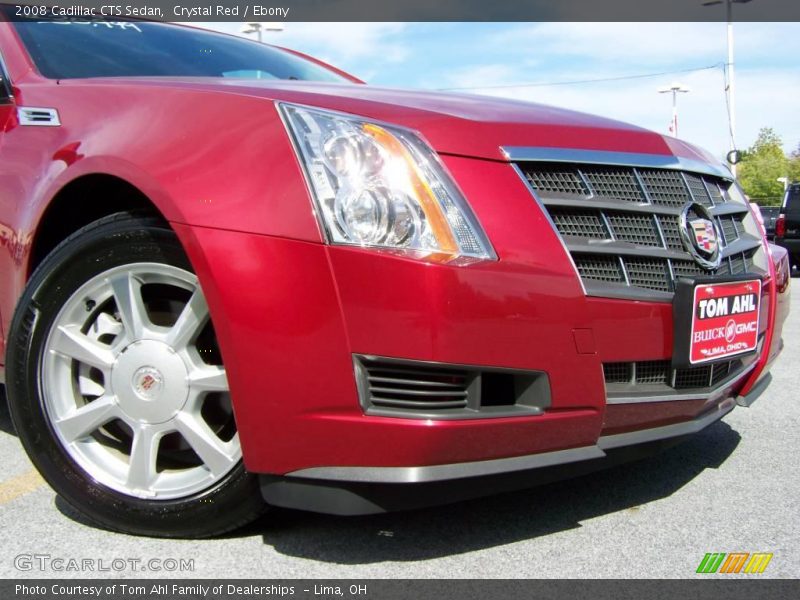 Crystal Red / Ebony 2008 Cadillac CTS Sedan