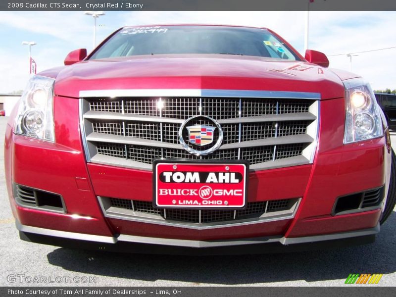 Crystal Red / Ebony 2008 Cadillac CTS Sedan