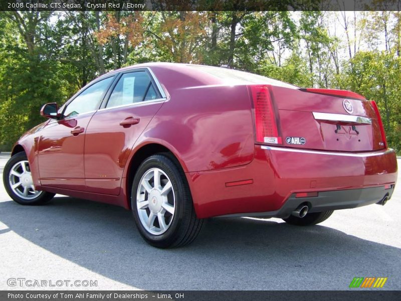 Crystal Red / Ebony 2008 Cadillac CTS Sedan