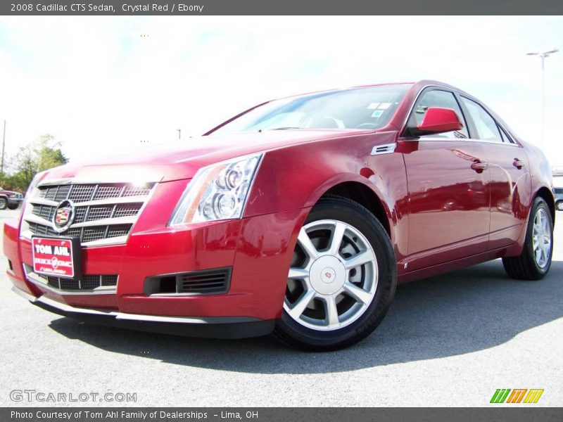 Crystal Red / Ebony 2008 Cadillac CTS Sedan