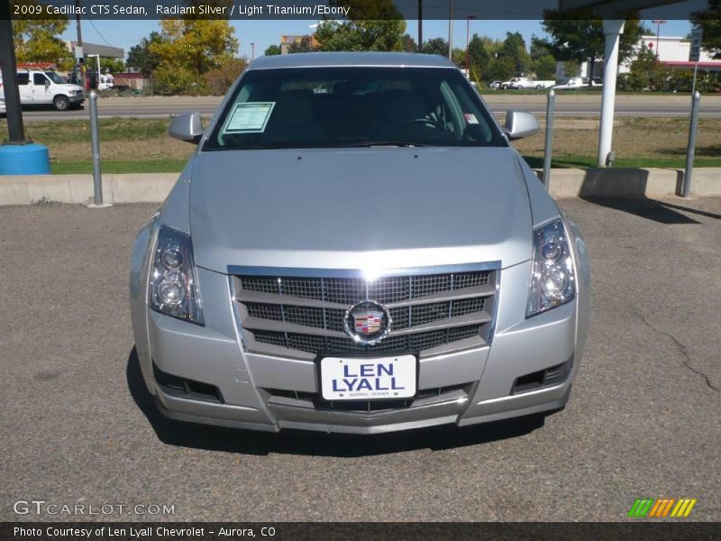 Radiant Silver / Light Titanium/Ebony 2009 Cadillac CTS Sedan