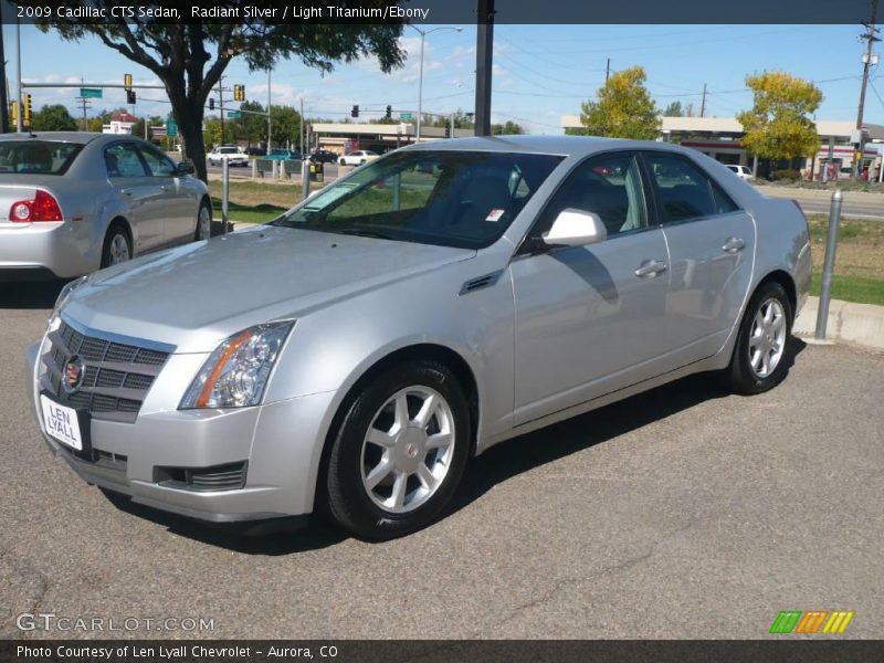 Radiant Silver / Light Titanium/Ebony 2009 Cadillac CTS Sedan