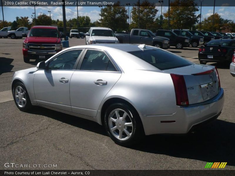 Radiant Silver / Light Titanium/Ebony 2009 Cadillac CTS Sedan