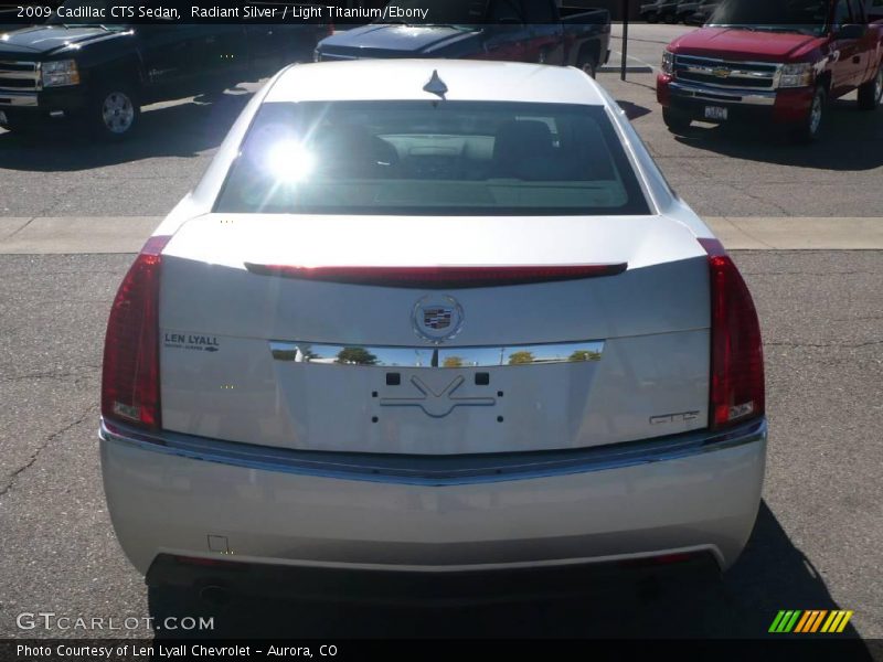 Radiant Silver / Light Titanium/Ebony 2009 Cadillac CTS Sedan