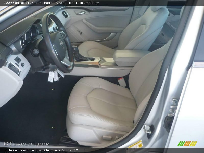 Radiant Silver / Light Titanium/Ebony 2009 Cadillac CTS Sedan