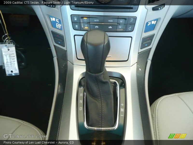 Radiant Silver / Light Titanium/Ebony 2009 Cadillac CTS Sedan