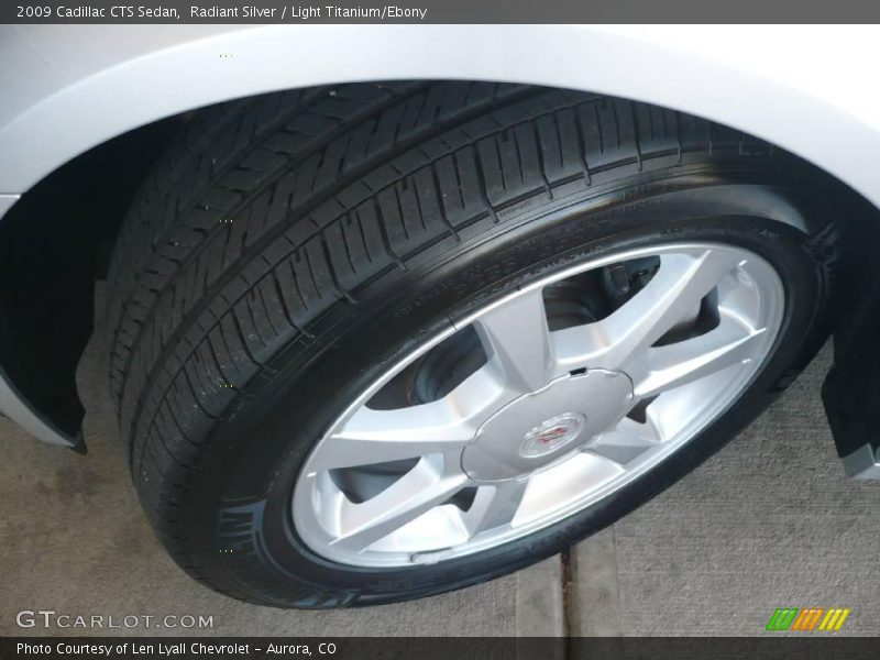 Radiant Silver / Light Titanium/Ebony 2009 Cadillac CTS Sedan
