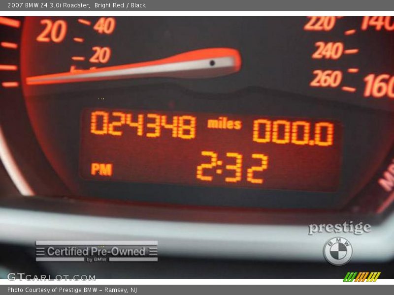 Bright Red / Black 2007 BMW Z4 3.0i Roadster