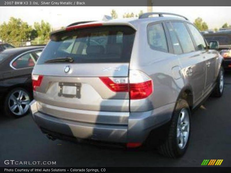 Silver Grey Metallic / Black 2007 BMW X3 3.0si