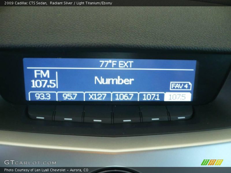 Radiant Silver / Light Titanium/Ebony 2009 Cadillac CTS Sedan