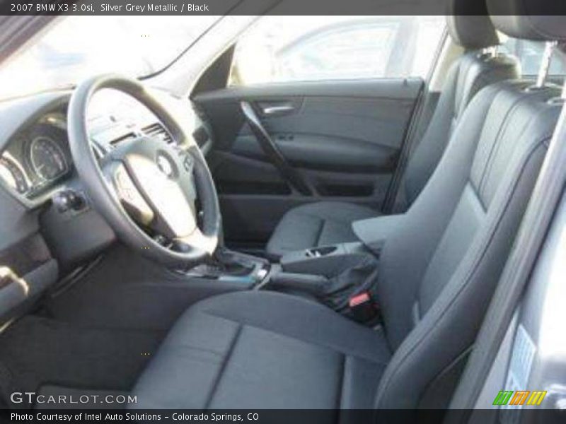 Silver Grey Metallic / Black 2007 BMW X3 3.0si