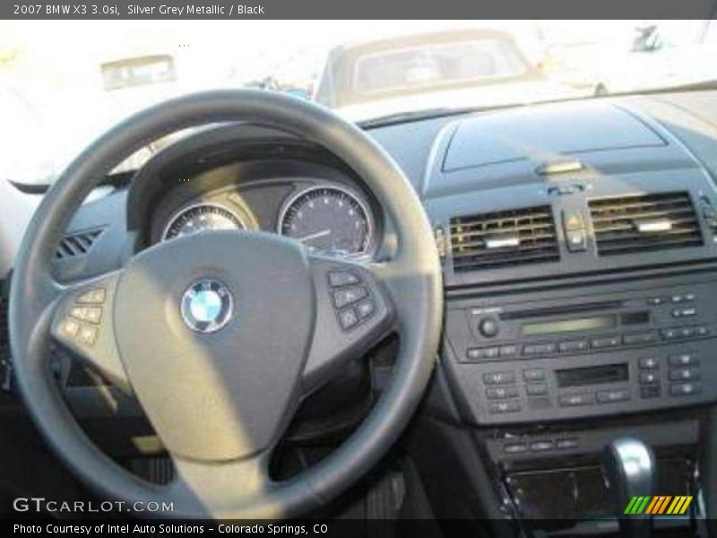 Silver Grey Metallic / Black 2007 BMW X3 3.0si
