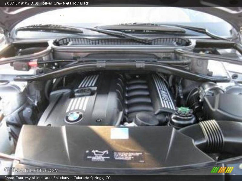Silver Grey Metallic / Black 2007 BMW X3 3.0si