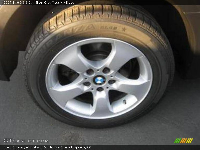 Silver Grey Metallic / Black 2007 BMW X3 3.0si