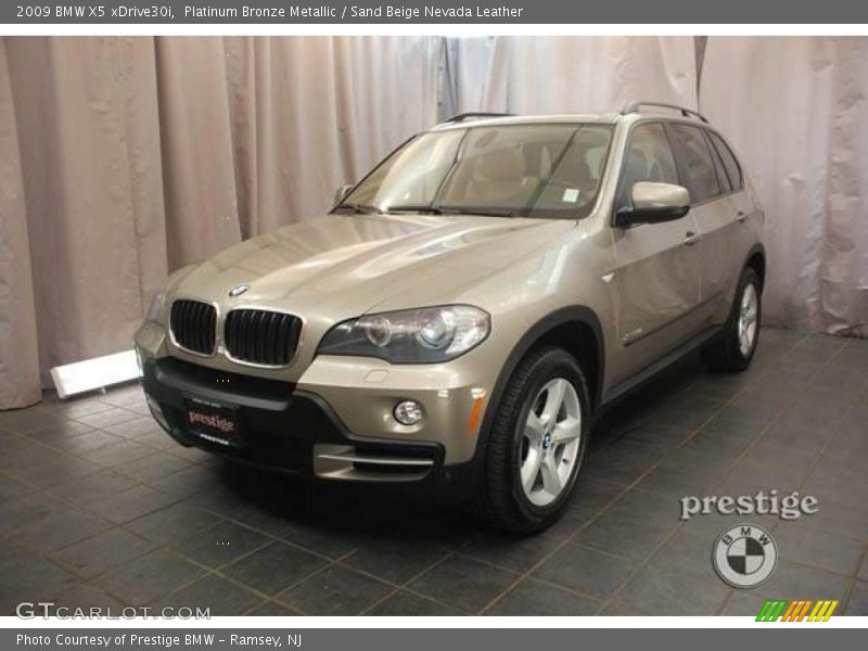 Platinum Bronze Metallic / Sand Beige Nevada Leather 2009 BMW X5 xDrive30i
