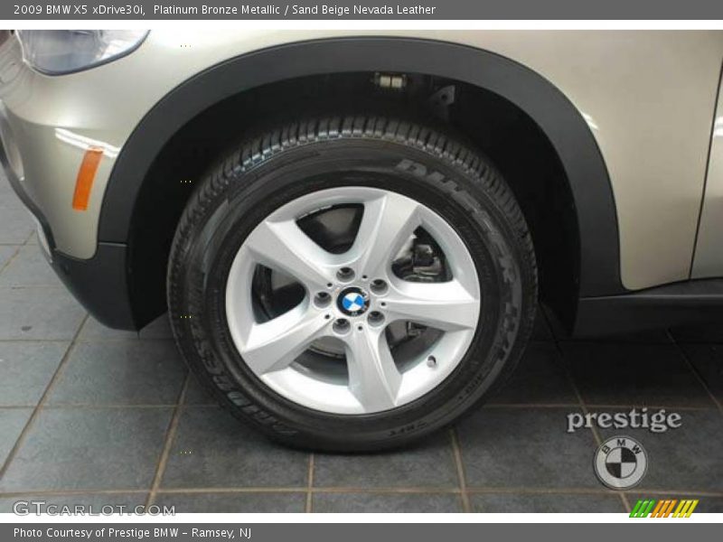 Platinum Bronze Metallic / Sand Beige Nevada Leather 2009 BMW X5 xDrive30i