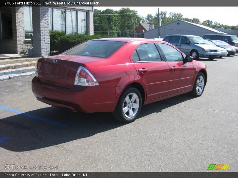 Redfire Metallic / Charcoal Black 2006 Ford Fusion SE