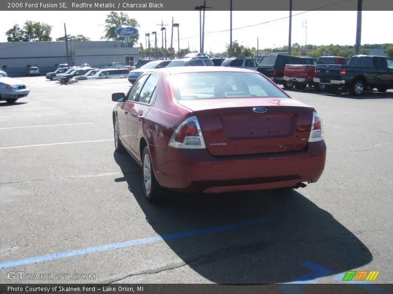 Redfire Metallic / Charcoal Black 2006 Ford Fusion SE